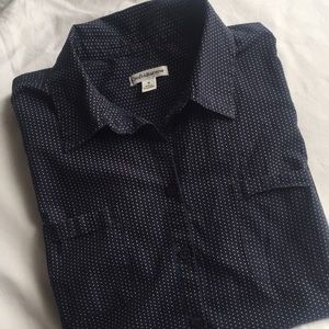 Croft&Barrow Navy Blue Blouse